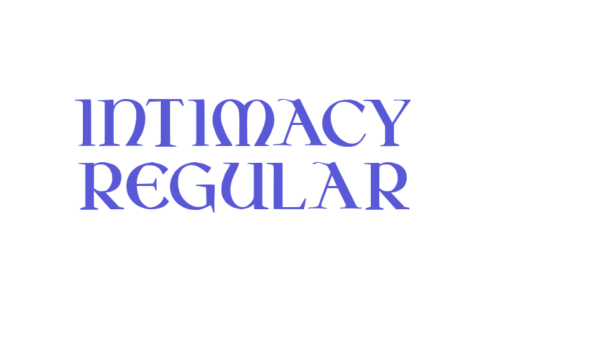 Intimacy Regular Font Download