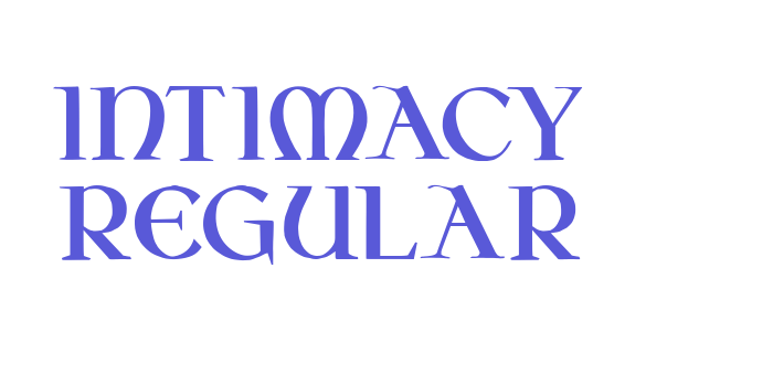 Intimacy Regular Font