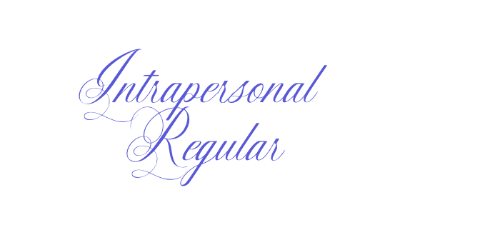 Intrapersonal Regular Font Download