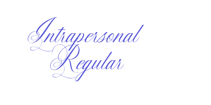 Intrapersonal Regular Font