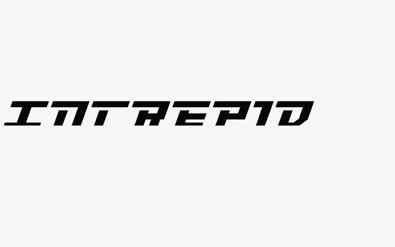 Intrepid Font