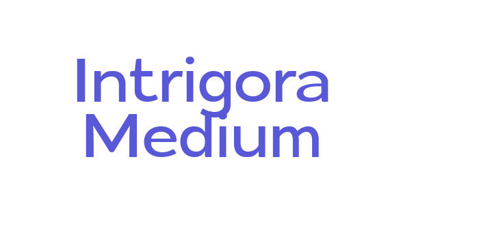 Intrigora Medium Font Download