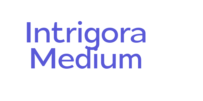 Intrigora Medium Font