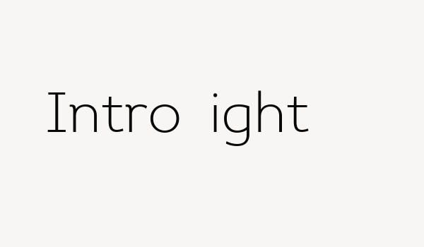 Intro Light Font