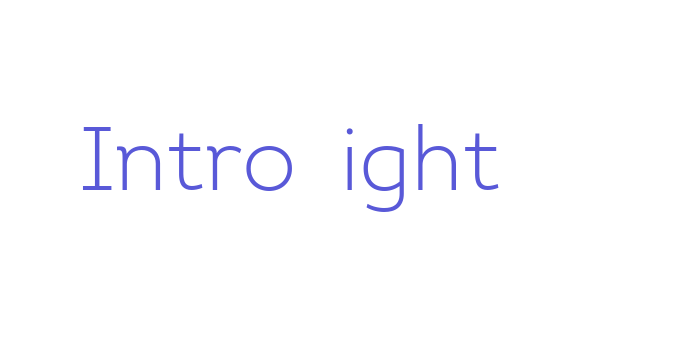 Intro Light Font Download