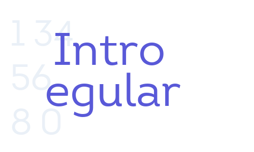 Intro Regular Font Download