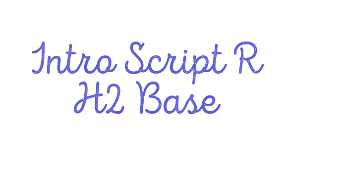 Intro Script R H2 Base Font Download