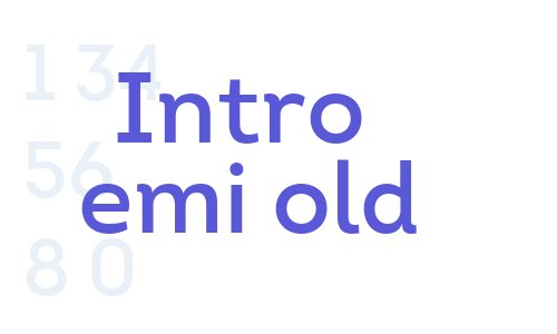 Intro SemiBold Font Download