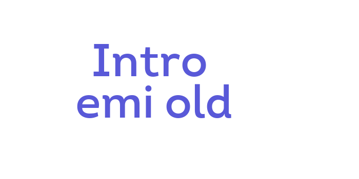 Intro SemiBold Font Download