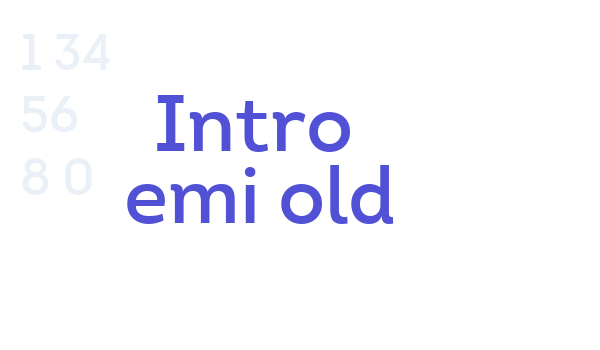 Intro SemiBold font download