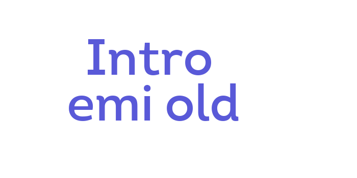 Intro SemiBold Font