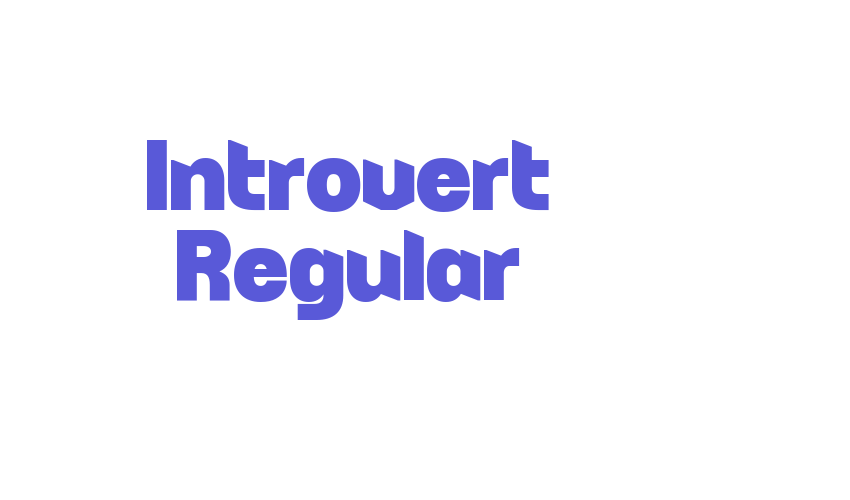 Introvert Regular Font Download