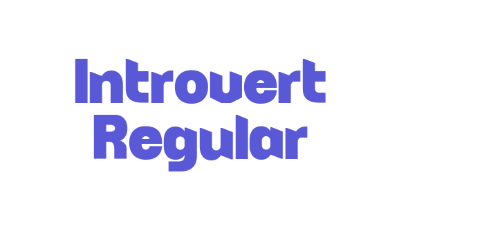 Introvert Regular Font Download