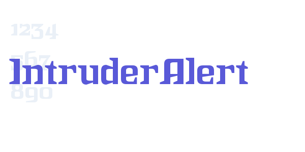 IntruderAlert font