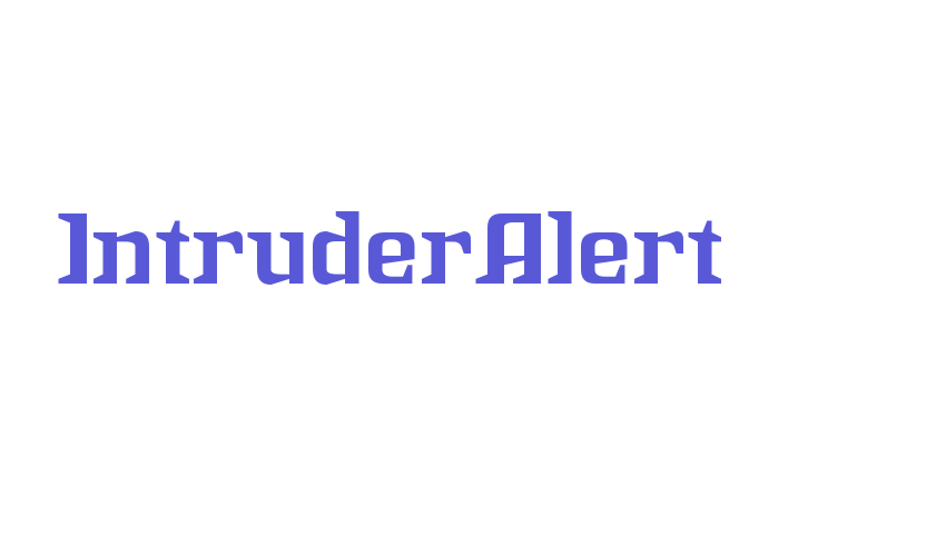 IntruderAlert Font