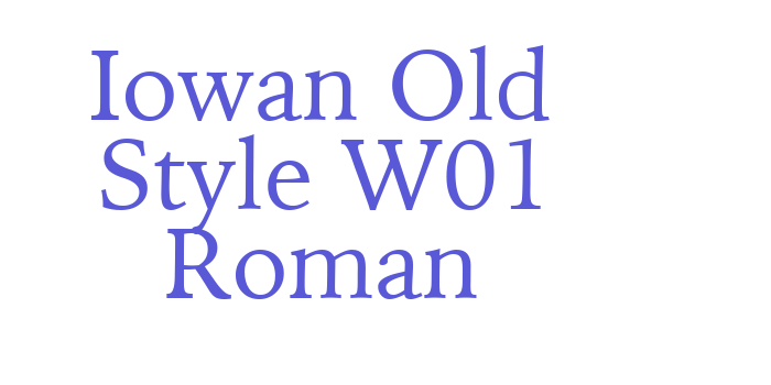 Download Iowan Old Style W01 Roman Font