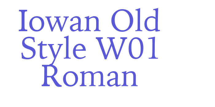 Iowan Old Style W01 Roman Font