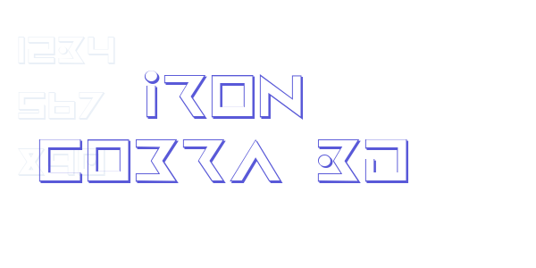 Iron Cobra 3D font free