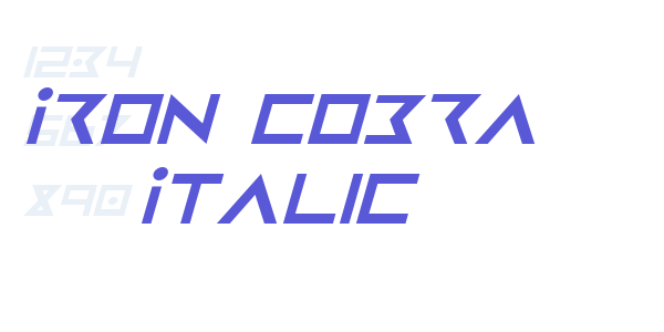 Iron Cobra Italic font free