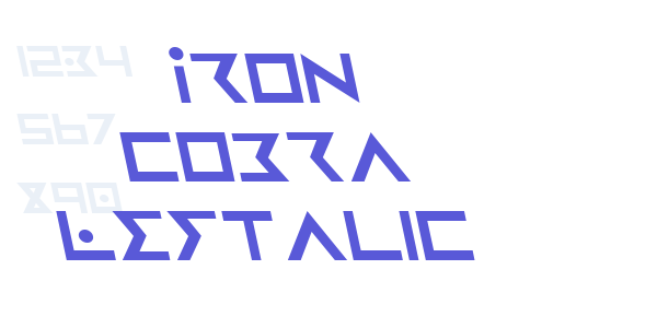 Iron Cobra Leftalic font free