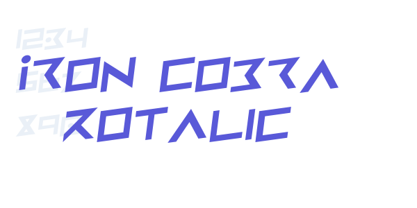 Iron Cobra Rotalic font free