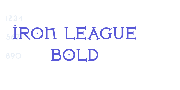 Iron League Bold font free