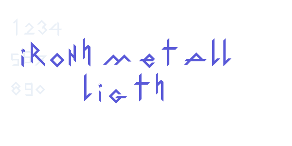 IronH Metall Ligth font free