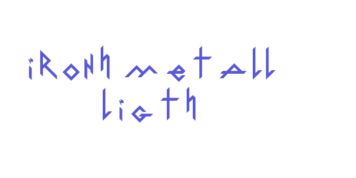 IronH Metall Ligth Font Download