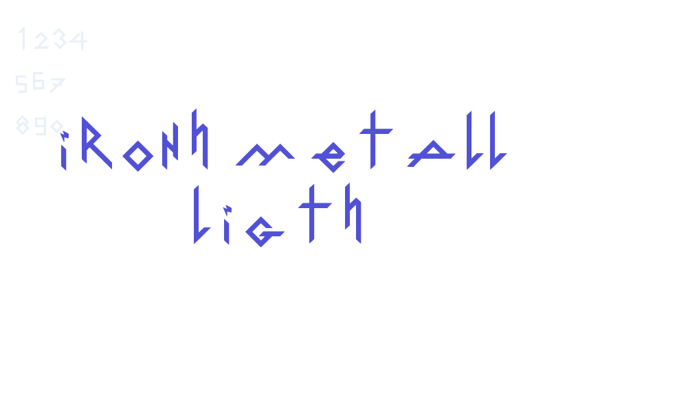 IronH Metall Ligth-font-download