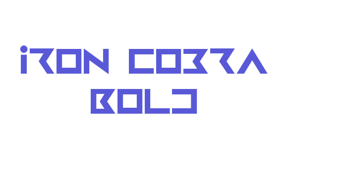 Iron Cobra Bold Font Download