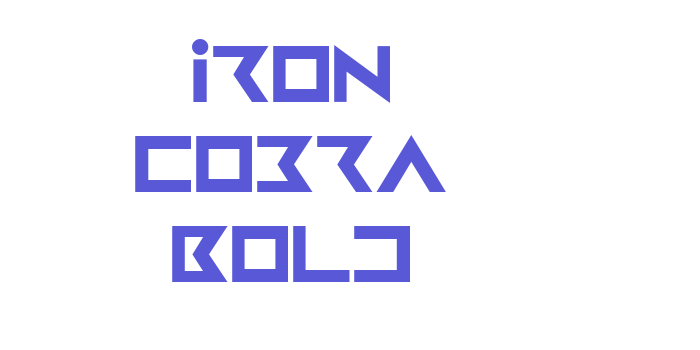 Iron Cobra Bold Font