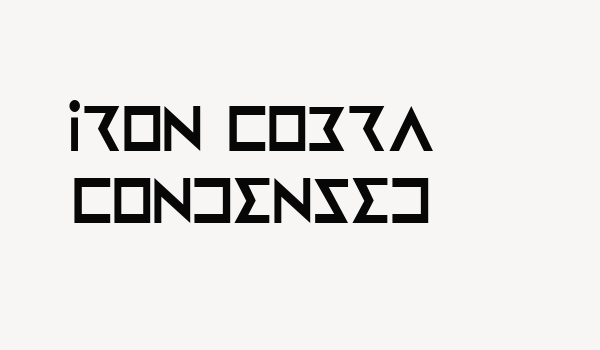 Iron Cobra Condensed Font