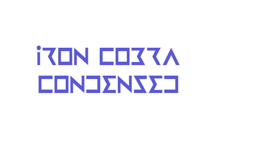 Iron Cobra Condensed Font