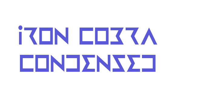 Iron Cobra Condensed Font