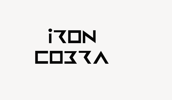 Iron Cobra Font