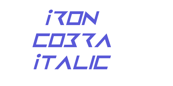 Iron Cobra Italic Font