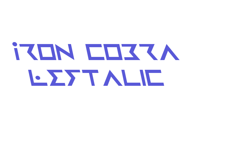 Iron Cobra Leftalic Font