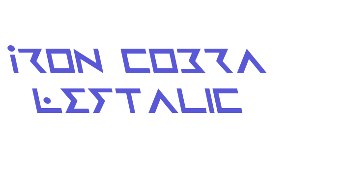 Iron Cobra Leftalic Font Download