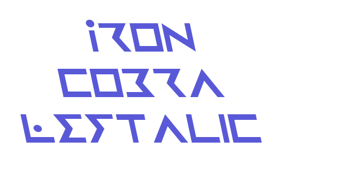 Iron Cobra Leftalic Font