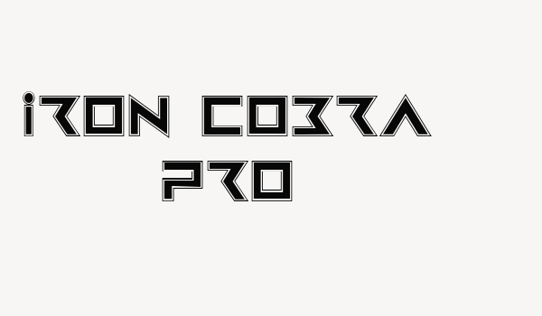 Iron Cobra Pro Font