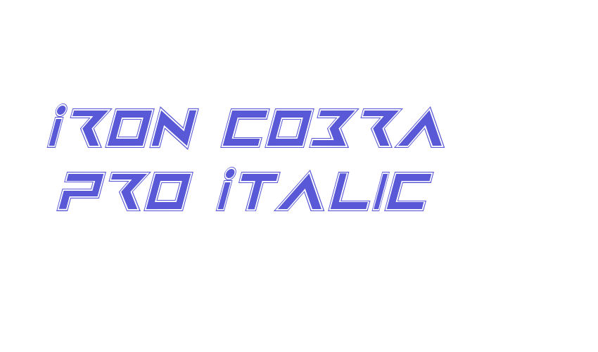 Iron Cobra Pro Italic Font