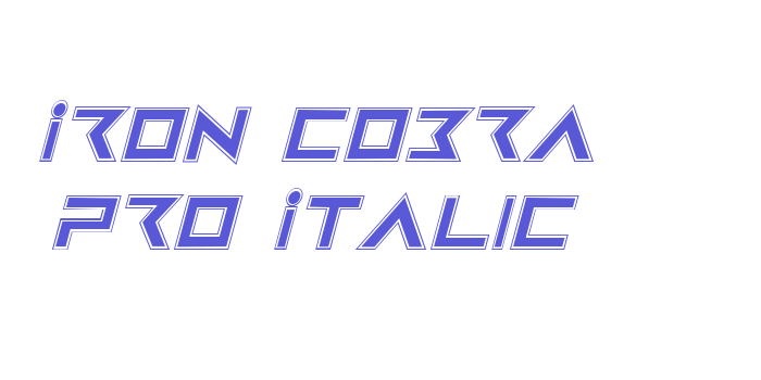 Iron Cobra Pro Italic Font Download