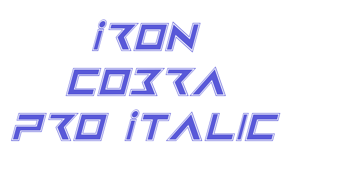 Iron Cobra Pro Italic Font