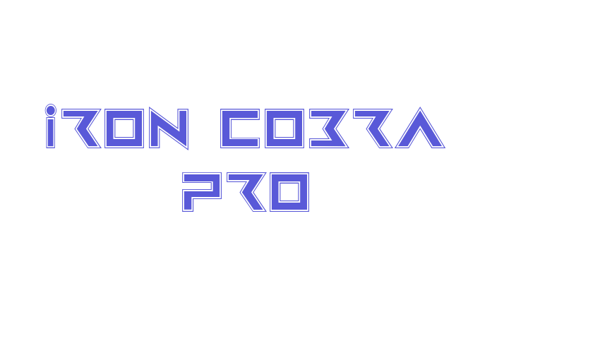 Iron Cobra Pro Font