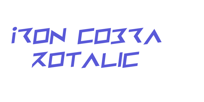 Iron Cobra Rotalic Font Download