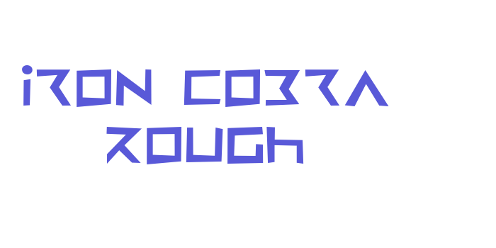 Iron Cobra Rough Font Download