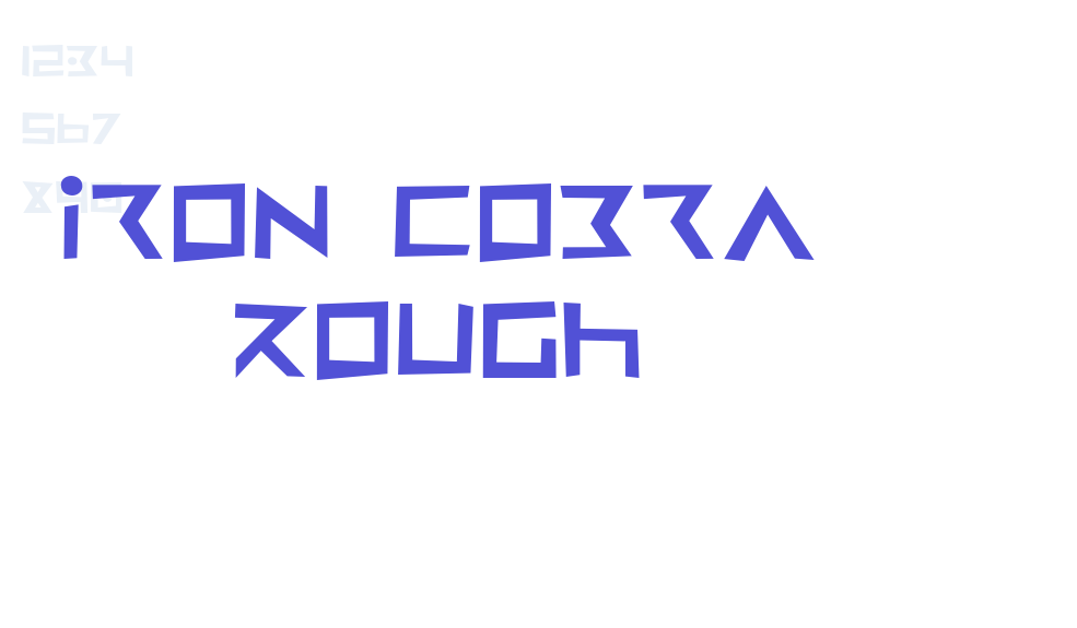 Iron Cobra Rough-font-download