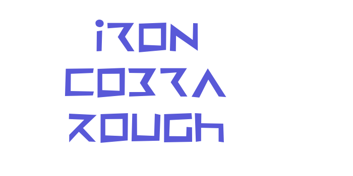 Iron Cobra Rough Font