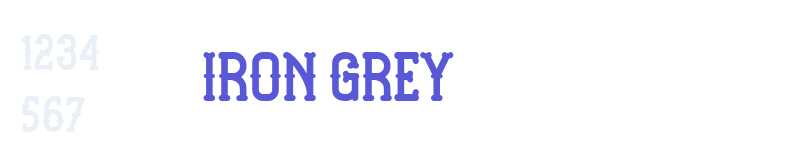 Iron Grey-related font