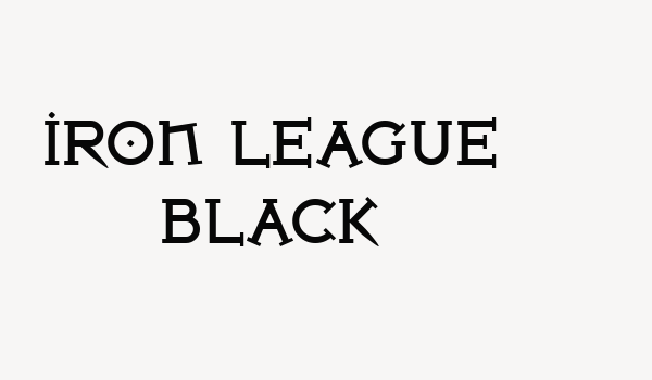 Iron League Black Font